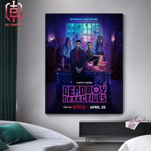 Official Poster Of Dead Boy Detectives A Netflix Series On April 25th 2024 Home Decor Poster Canvas