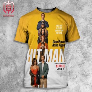 Official Poster Of Hit Man Release In Select Theaters May In Netflix June 7 All Over Print Shirt
