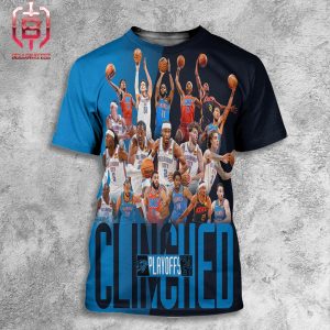 Okalahoma Thunder Clinches 12th Postseason Appearance Since 2010 Second Most In The NBA All Over Print Shirt