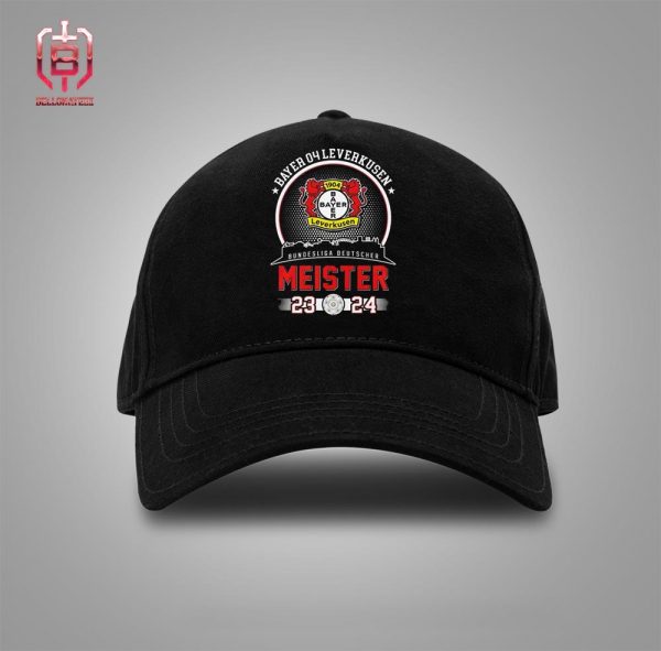Original Bayer 04 Leverkusen Bundesliga Deutscher Meister 23-24 Snapback Classic Hat Cap