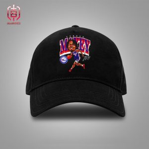 Philadelphia 76ers Tyrese Maxey Big Head Cartoon Signature Snapback Classic Hat Cap