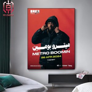 Poster For Metro Boomin At Abu Dhabi On 26 April 2024 At Yas Bay Home Decor Poster Canvas
