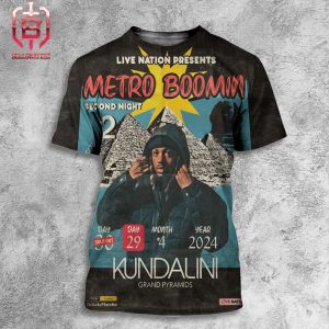 Poster For Metro Boomin Second Night At Kundalini Grabd Pyramids 29 April 2024 All Over Print Shirt