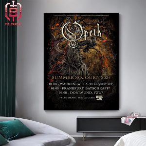 Poster For Opeth Summer Sojourn 2024 On August At Germany Home Decor Poster Canvas