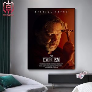 Poster For The Popes Exorcist Starring Russell Crowe This Summer Only In Theaters Home Decor Poster Canvas
