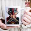 Poster Of Dealpool And Wolverine There’s No Thing Like Coming Together Deadpool In Wolverine’s Claw Only In Theaters July 26th Drink Coffee Ceramic Mug