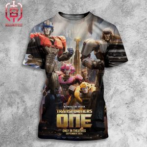 Poster Of Transformers One Witness The Origin Only In Theaters September 2024 All Over Print Shirt