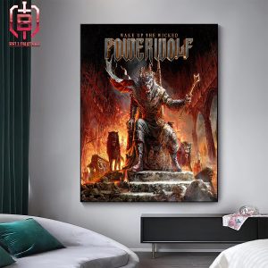 Powerwolf Band New Studio Album Wake Up The Wicked To Be Released On July 26 2024 Home Decor Poster Canvas