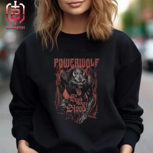 Powerwolf We Drink Your Blood New Studio Album Wake Up The Wicked Merchandise Limited Edition Unisex T-Shirt