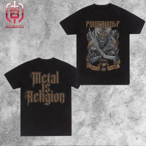 Powerwolf Wolf Versus Angle Metal Is Religion New Studio Album Wake Up The Wicked Merchandise Limited Edition Two Sides Unisex T-Shirt