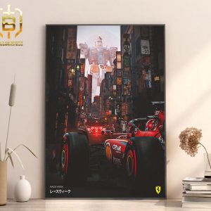 Scuderia Ferrari F1 Japanese GP Race Week At Suzuka Circuit Home Decor Poster Canvas