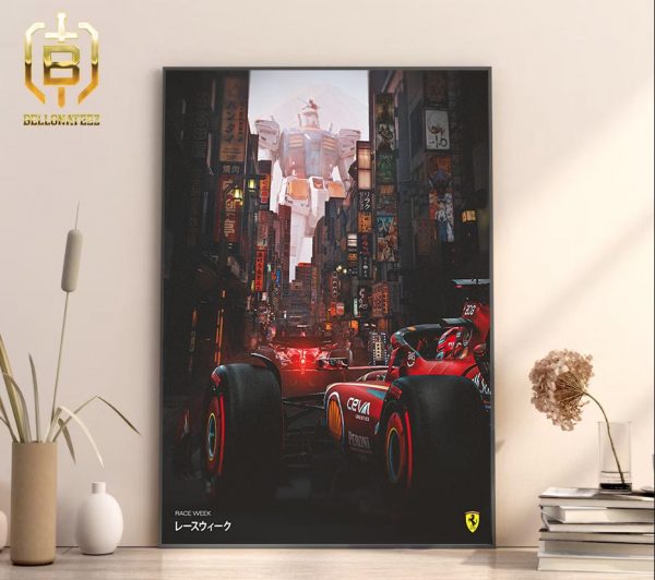 Scuderia Ferrari F1 Japanese GP Race Week At Suzuka Circuit Home Decor Poster Canvas