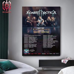 Sonata Artica Poster For Clear Cold Beyond European Tour Annouced Start From September 11th 2024 Home Decor Poster Canvas