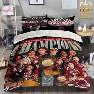 South Carolina Gamecocks 2024 NCAA Womens Basketball National Champions Rise Above Final Bedroom Decor Bedding Set