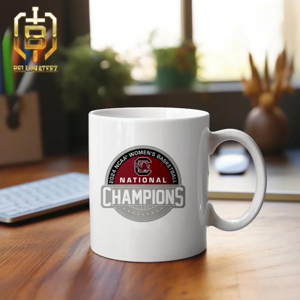 South Carolina Gamecocks 2024 NCAA Womens Basketball National Champions WBB White Ceramic Mug