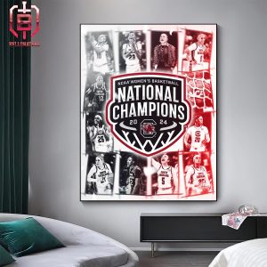 South Carolina Gamecocks Is National Champions NCAA Women’s Basketball March Madness 2024 Home Decor Poster Canvas