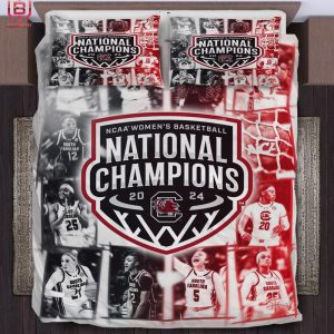 South Carolina Gamecocks Is National Champions NCAA Division I Women’s Basketball March Madness 2024 3 Patterns Bedding Set