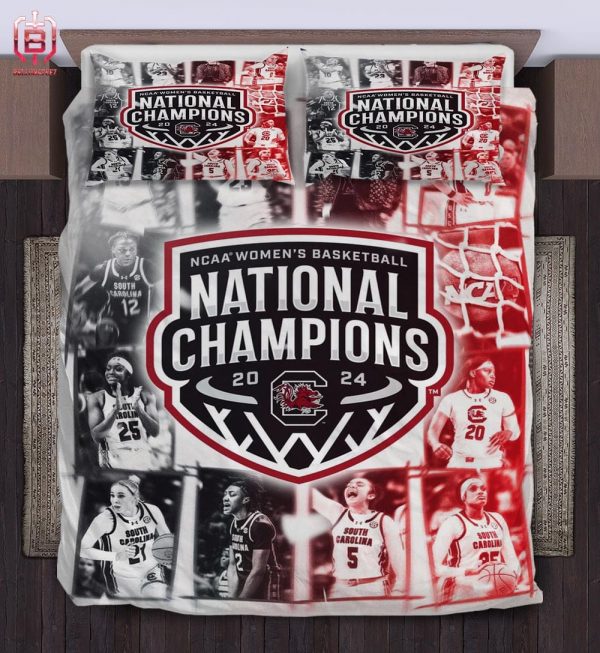 South Carolina Gamecocks Is National Champions NCAA Division I Women’s Basketball March Madness 2024 3 Patterns Bedding Set