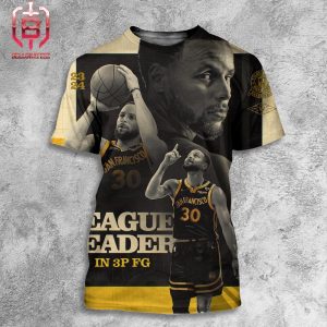 Stephen Curry Is League Leader In 3P FG With 357 Regular Season Threes Made All Over Print Shirt