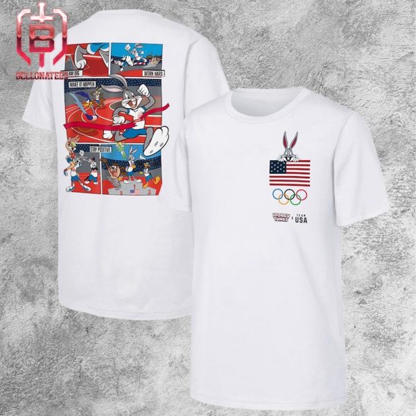 Team USA x Looney Tunes Squad Olympic Paris 2024 Two Sides Unisex T-Shirt