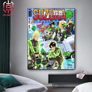 The Adventures Of Zhou And Valtteri Super Saiyans In Suzuka Japanese GP Home Decor Poster Canvas