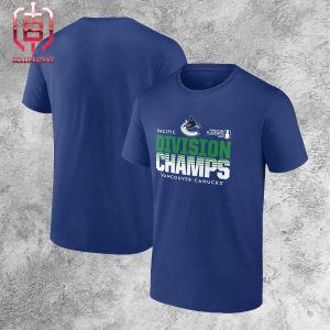 Vancouver Canucks Blue 2024 Pacific Division Champions Unisex T-Shirt