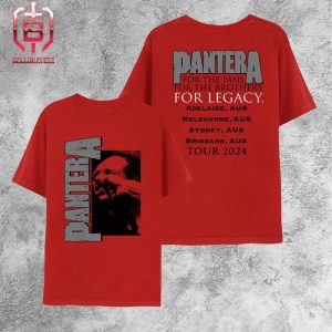 Vdop Pantera Australia Tour 2024 Limted Merchandise Two Sides Unisex T-Shirt