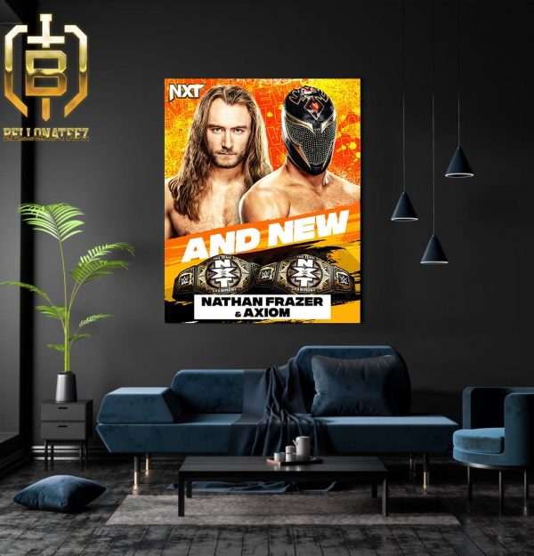 WWE Nathan Frazer And Axiom Are The New NXT Tag Team Champions Home Decor Poster Canvas