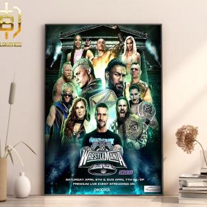 Wrestlemania 40 WWE Royal Rumble Raw Smack Down NXT Home Decor Poster Canvas