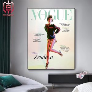 Zendaya Graces The Covers Of US Vogue And British Vogue Home Decor Poster Canvas