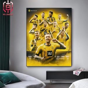 12 Years Unforgettable Memories With Marco Reus One Man Club Dortmund Legend Home Decor Poster Canvas