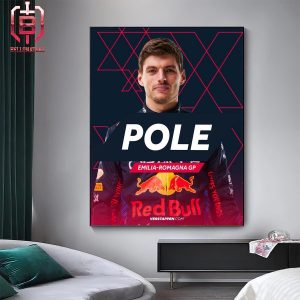 8 Consecutive Poles For Max Verstappen He Get P1 Again At Emilia Romagna GP Home Decor Poster Canvas