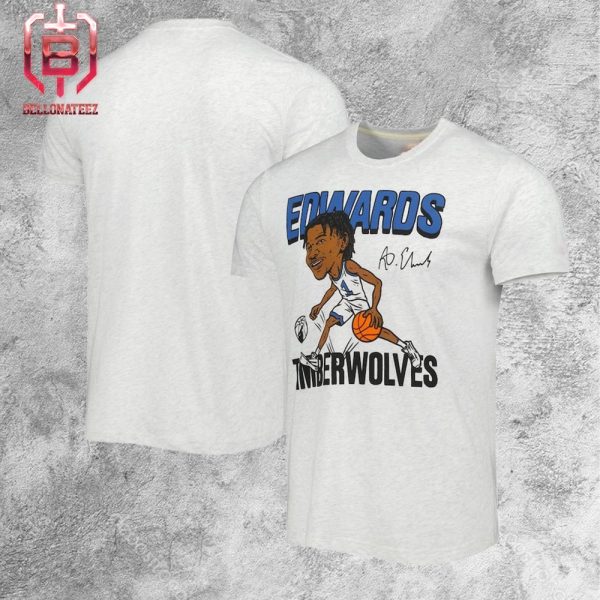 Anthony Edwards Ash Minnesota Timberwolves Caricature Unisex T-Shirt