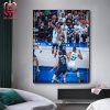 Omg Ant Anthony Edwards Iconic Poster Dunk Moment On Gafford Face In Game 3 Mavs Versus Wolves NBA Playoffs 2023-2024 Home Decor Poster Canvas
