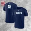 Rudy Gobert White Minnesota Timberwolves 2024 NBA Defensive Player of the Year Layup Package Unisex T-Shirt