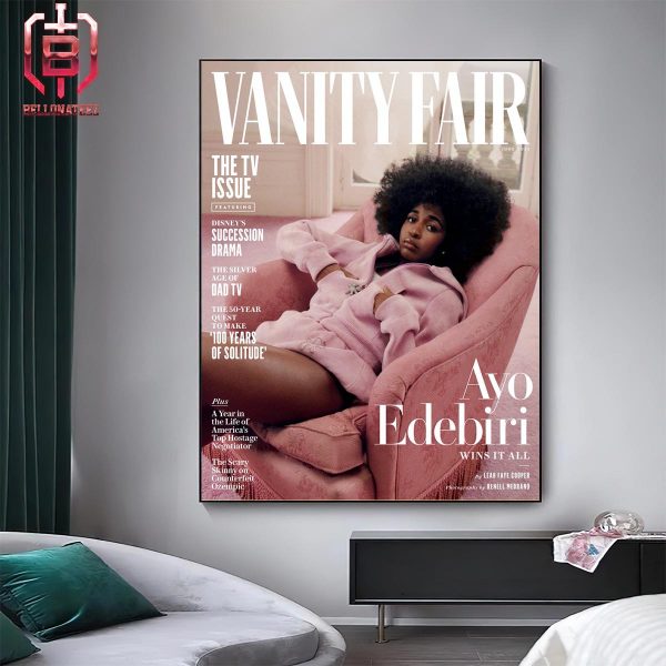 Ayo Edebiri Graces The Cover Of Vanity Fair Wins It All Home Decor Poster Canvas