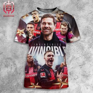 Bayer 04 Leverkusen Deutscher Meister 2024 Go The Whole League Season Without Losing A Game All Over Print Shirt