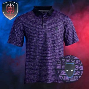 Black Panther Wakanda Forever All Day RSVLTS Politeness For Summer Polo Shirts