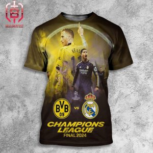 Borussia Dortmund Will Face Real Madrid In Wembley Stadium London In UEFA Champions League Final 24 All Over Print Shirt