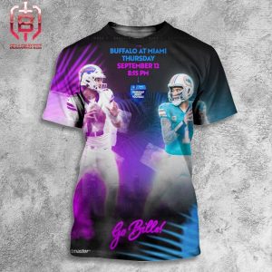 Buffalo Bills Will Face Miami Dolphin At Miami On Their First Game In New Season NFL 2024 All Over Print Shirt
