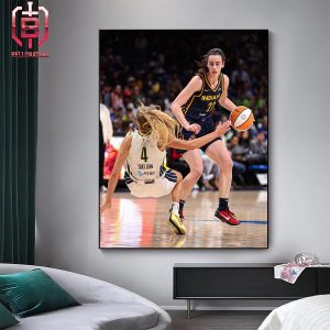 Caitlin Clark Strong Make An Easy Strong Knock Out Post Move In Her Debut Match For Indian Fever Home Decor Poster Canvas