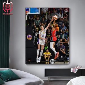 Cameron Brink Block Shakira Austin In Sparks Versus Mystics Match WNBA Regular Season 2024 Home Decor Poster Canvas