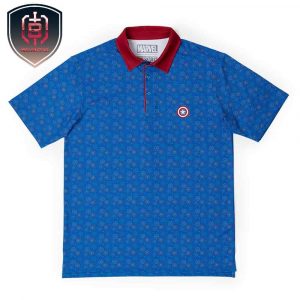 Captain America Stars Stripes And Shields All Day RSVLTS Politeness For Summer Polo Shirts