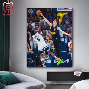 Christian Braun Rejected Anthony Edwards With A Block Nuggets Lead 3-2 In Western Semifinals With Wolves NBA Playoffs 23-24 Home Decor Poster Canvas