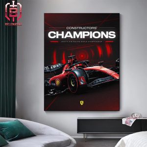 Congratulations To The Ferrari F1 Racing Team The 2024 F1 Sim Racing Constructor Champions Home Decor Poster Canvas