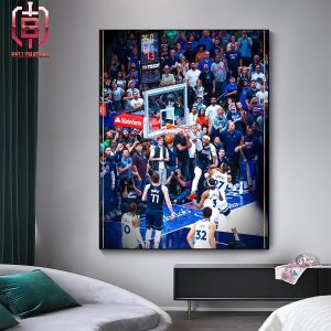 Daniel Gafford One Hand Alley Opp Dunk For The Lob From Doncic In Game 3 With Wolves NBA Playoffs 2023-2024 Home Decor Poster Canvas