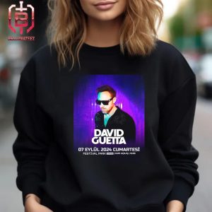 David Guetta At Festival Park Turkey September 07th 2024 Unisex T-Shirt