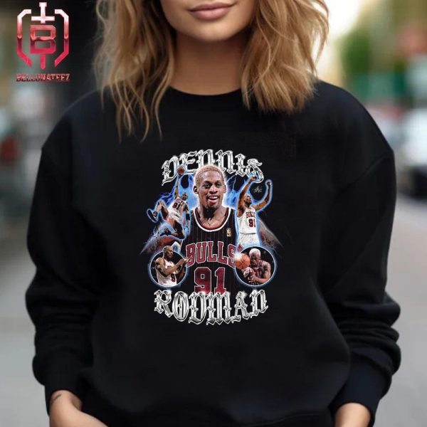 Dennis Rodman Chicago Bulls The King Of Rebounding And The Graphic Unisex T-Shirt