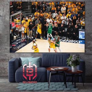 Derrick White Clutch Three Points Get The Win For Celtics ECF Champions And NBA Finals 2024 Home Decor Poster Canvas