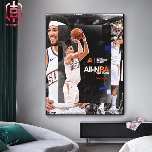 Devin Booker Of Phoenix Suns Is Named To KIA All-NBA Third Team 2024 Home Decor Poster Canvas